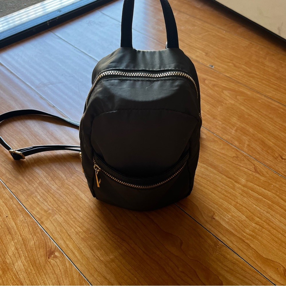 Black Mini Backpack - Picture 2 of 8